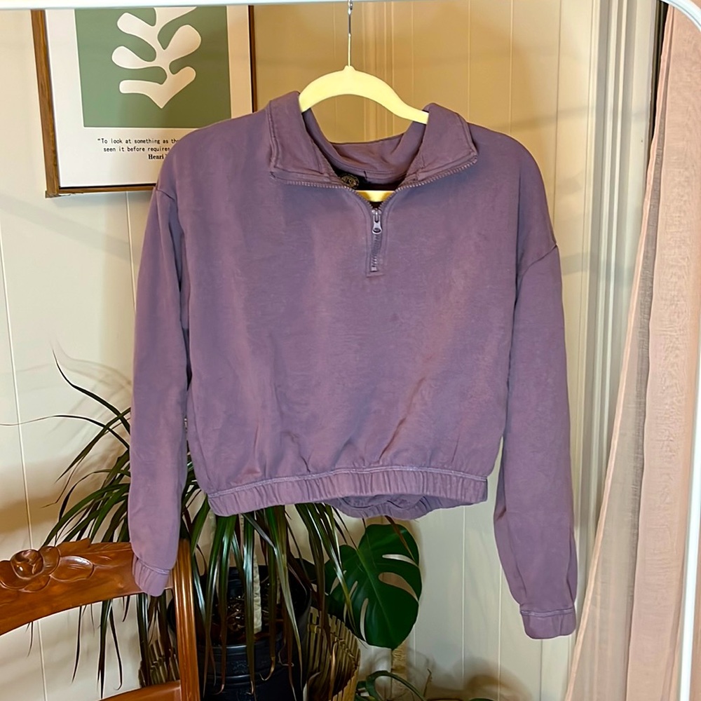 purple, pacsun , sweatshirt